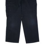 DICKIES Workwear Cargo Mens Trousers Black Regular Straight W38 L30
