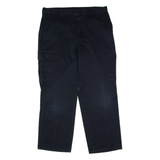 DICKIES Workwear Cargo Mens Trousers Black Regular Straight W38 L30