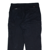 DICKIES Workwear Cargo Mens Trousers Black Regular Straight W38 L30