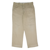 DICKIES 874 Workwear Mens Twill Trousers Beige Regular Straight W34 L30