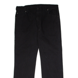 DICKIES Workwear Mens Canvas Trousers Black Regular Straight W38 L32