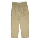 DICKIES Workwear Mens Twill Trousers Beige Regular Straight W34 L30