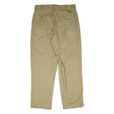 DICKIES Workwear Mens Twill Trousers Beige Regular Straight W34 L30