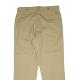 DICKIES Workwear Mens Twill Trousers Beige Regular Straight W40 L30