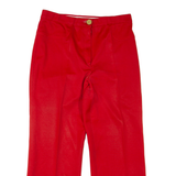 KARTING Womens Trousers Red Relaxed Straight 90s W30 L26