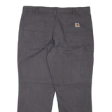 CARHARTT Workwear Mens Trousers Grey Relaxed Straight W40 L30