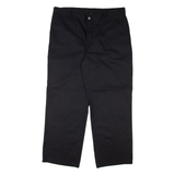 DICKIES Workwear Mens Trousers Black Relaxed Straight W38 L30