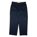 DICKIES Workwear Mens Trousers Blue Relaxed Straight W38 L32