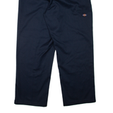 DICKIES Workwear Mens Trousers Blue Relaxed Straight W38 L32