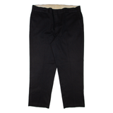 DICKIES Workwear Mens Trousers Black Relaxed Tapered W38 L29