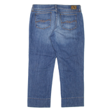 TOMMY HILFIGER Cropped Womens Jeans Blue Regular Straight Stone Wash W30 L23