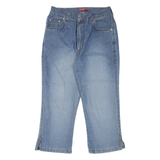 MISS SIXTY Cropped Womens Jeans Blue Regular Straight Stone Wash W26 L20