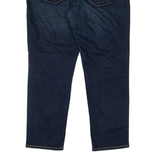 TRUE RELIGION Lizzy Crop Womens Jeans Blue Regular Tapered Stone Wash W32 L25