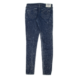 TRUE RELIGION Womens Jeans Blue Slim Skinny Acid Wash W27 L31