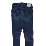 TRUE RELIGION Jennie Womens Jeans Blue Slim Skinny Stone Wash W28 L30