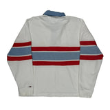 Tommy Jeans Striped Rugby Shirt - Small White Cotton