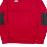 ADIDAS Mens Sweatshirt Red S