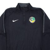 NIKE Fc Courtepin Mens Sweatshirt Black 1/4 Zip XL