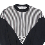 BODYTIME Striped Mens Sweatshirt Black M