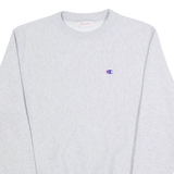 CHAMPION Mens Sweatshirt Grey Crew Neck S
