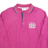 VINCI Caribic Island Mens Sweatshirt Purple Button Neck M