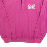 VINCI Caribic Island Mens Sweatshirt Purple Button Neck M