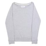 CHAMPION Womens Sweatshirt Grey Crew Neck L