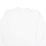 BENGER SPORTSWEAR Mens Sweatshirt White Crew Neck L
