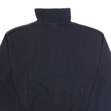 GIN TONIC SPORTSWEAR Mens Sweatshirt Black 1/4 Zip L