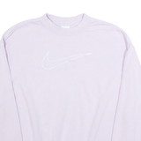 NIKE Womens Sweatshirt Purple Crew Neck M