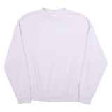 NIKE Womens Sweatshirt Purple Crew Neck M