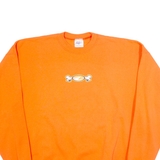 TEAM ORION Mens Sweatshirt Orange Crew Neck XL