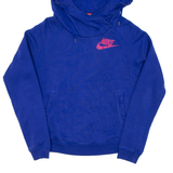 NIKE Womens Blue Hoodie M