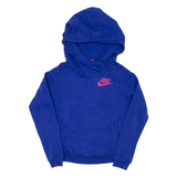 NIKE Womens Blue Hoodie M