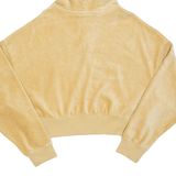 KARL KANI Cropped Womens Beige Hoodie Full Zip S