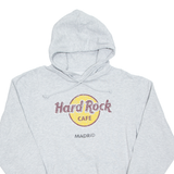 HARD ROCK CAFE Madrid Mens Grey Hoodie L