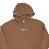 KARL KANI Mens Brown Hoodie L