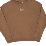 KARL KANI Mens Brown Hoodie L