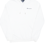 CHAMPION Mens White Hoodie M
