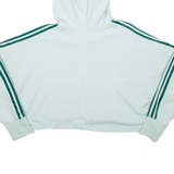 ADIDAS Cropped Womens Green Hoodie UK 10