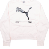 PUMA Womens Pink Hoodie L