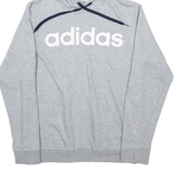ADIDAS Mens Grey Hoodie S
