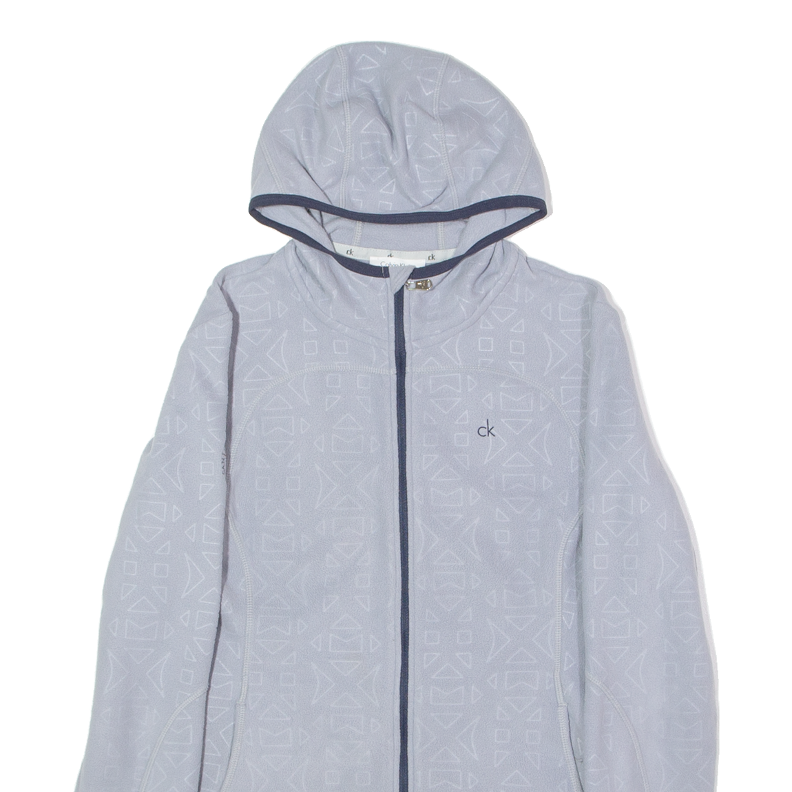 CALVIN KLEIN San Lorenzo Golf Club Algarve Fleece Womens Grey Hoodie UK 10