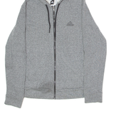 ADIDAS Womens Grey Hoodie Full Zip M