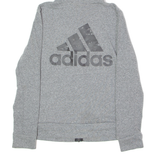 ADIDAS Womens Grey Hoodie Full Zip M