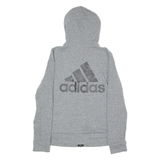 ADIDAS Womens Grey Hoodie Full Zip M