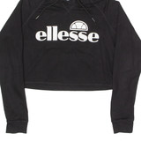 ELLESSE Womens Black Hoodie UK 12