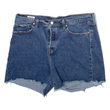 LEVI'S 501 Big E Womens Denim Shorts Blue XL W36