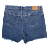 LEVI'S 501 Big E Womens Denim Shorts Blue XL W36