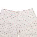 TOMMY HILFIGER Womens Casual Shorts Cream Spotted S W28